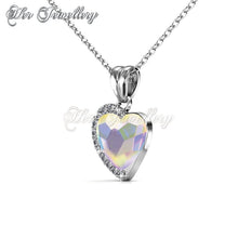 Swarovski Crystals Fond Love Set (AB Rainbow) - Her Jewellery
