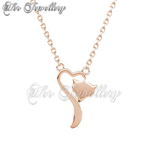 Swarovski Crystals Fox Love Pendant - Her Jewellery