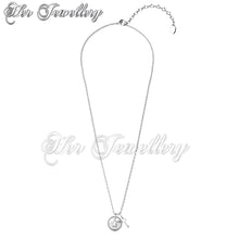Swarovski Crystals Golden Key Pendant - Her Jewellery