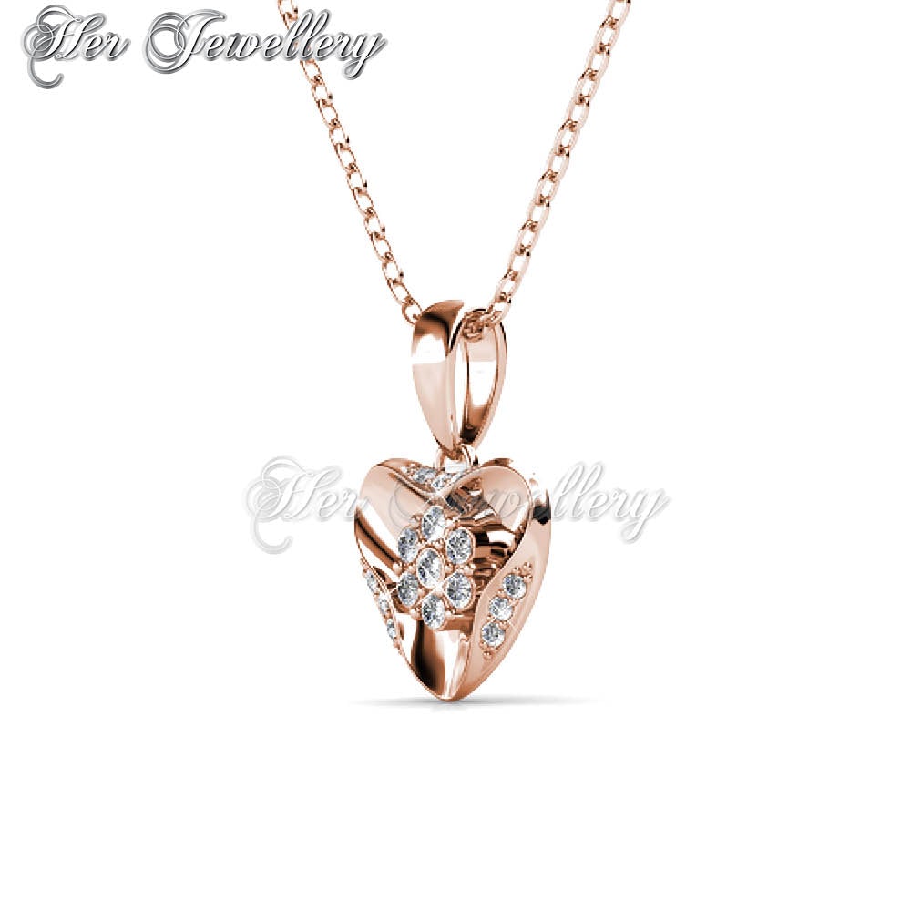 Swarovski Crystals Gusto Pendant (Rose Gold) - Her Jewellery