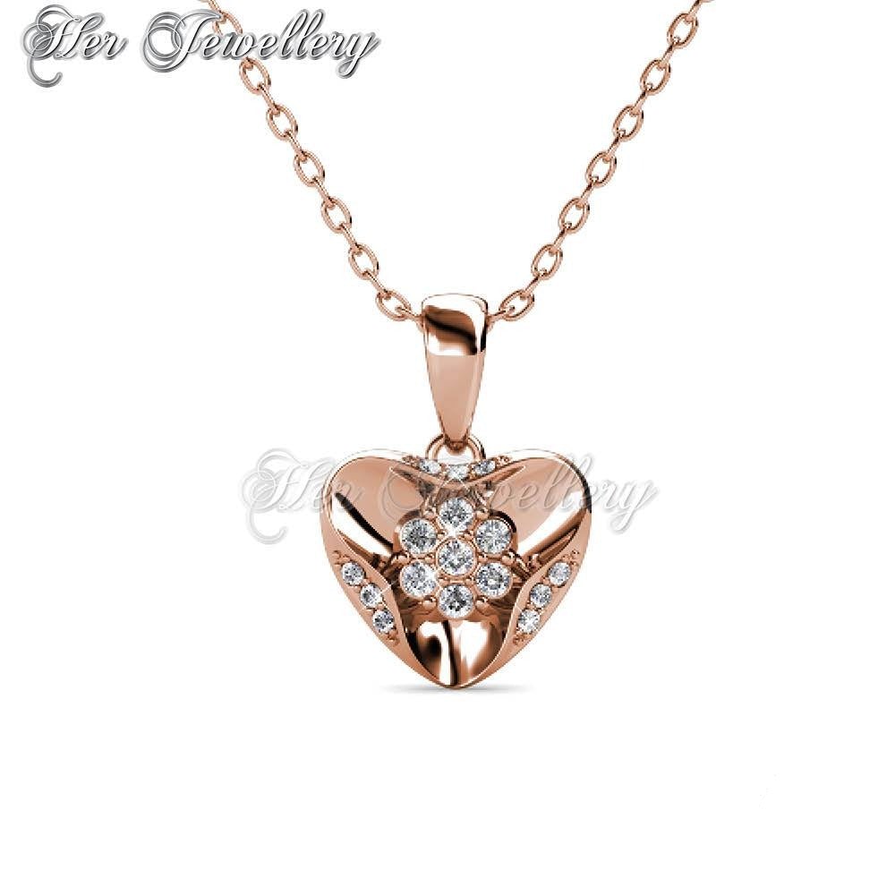 Swarovski Crystals Gusto Pendant (Rose Gold) - Her Jewellery