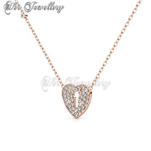 Swarovski Crystals Heart Lock Pendant‏ - Her Jewellery
