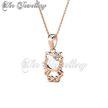 Swarovski Crystals Hello Kitty Pendant - Her Jewellery