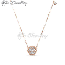 Swarovski Crystals Hexagon Pendant‏ - Her Jewellery
