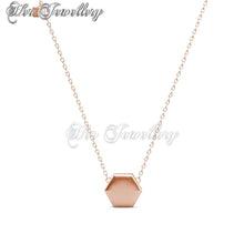 Swarovski Crystals Hexagon Pendant‏ - Her Jewellery