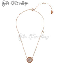 Swarovski Crystals Hexagon Pendant‏ - Her Jewellery