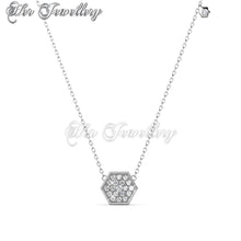Swarovski Crystals Hexagon Pendant‏ - Her Jewellery