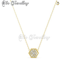 Swarovski Crystals Hexagon Pendant‏ - Her Jewellery