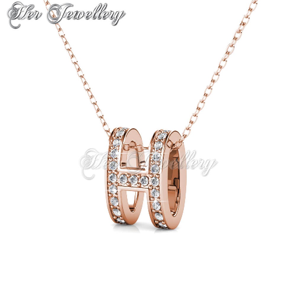 Swarovski Crystals Honey Pendant (Rose Gold) - Her Jewellery