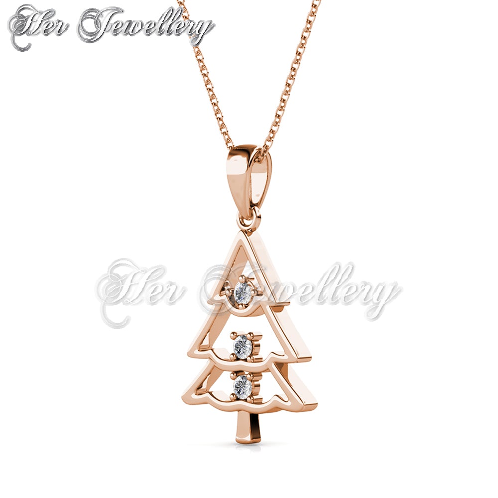 Swarovski Crystals Jolly Tree Pendant - Her Jewellery