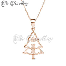 Swarovski Crystals Jolly Tree Pendant - Her Jewellery