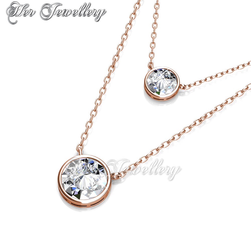 Swarovski Crystals Juliet Pendant (Rose Gold) - Her Jewellery