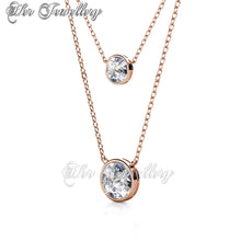 Swarovski Crystals Juliet Pendant (Rose Gold) - Her Jewellery