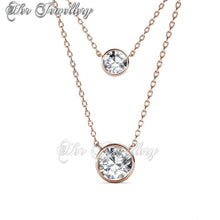 Swarovski Crystals Juliet Pendant (Rose Gold) - Her Jewellery