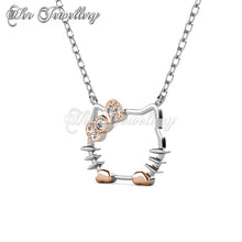 Swarovski Crystals Kitten Pendant - Her Jewellery