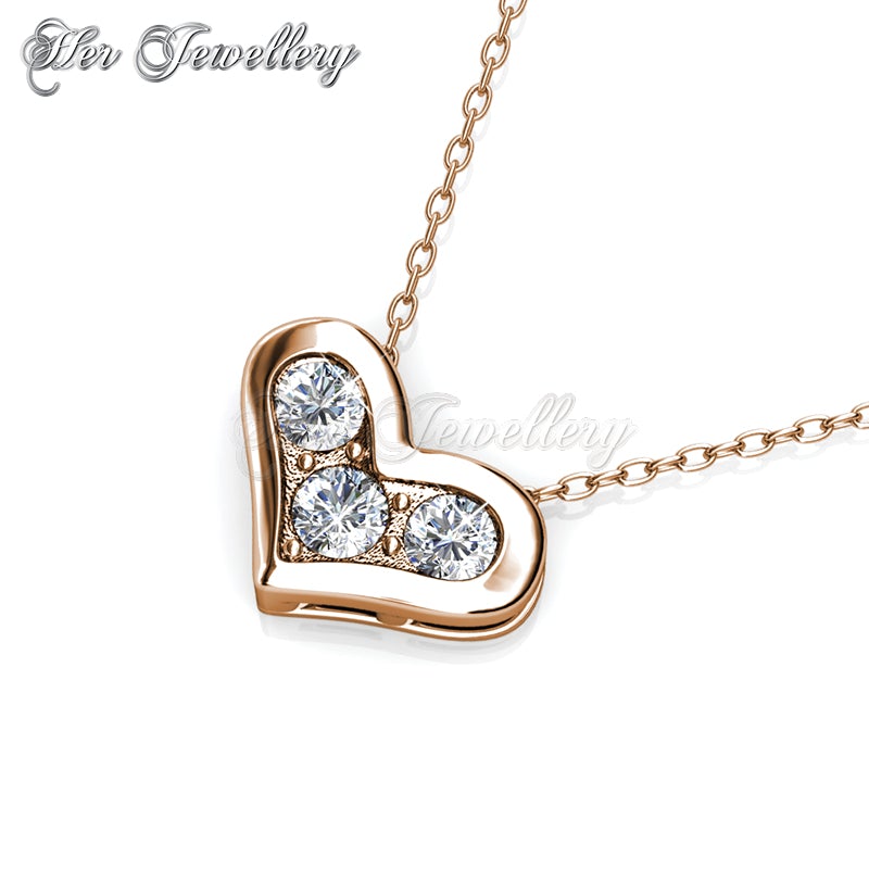 Swarovski Crystals Kolina Pendant (Rose Gold) - Her Jewellery