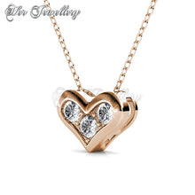 Swarovski Crystals Kolina Pendant (Rose Gold) - Her Jewellery