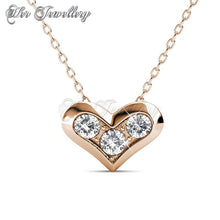 Swarovski Crystals Kolina Pendant (Rose Gold) - Her Jewellery