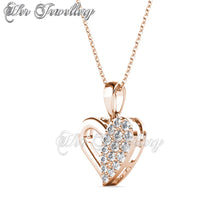 Swarovski Crystals L'Amour Pendant - Her Jewellery