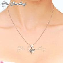 Swarovski Crystals Larine Love Set (Rose Gold) - Her Jewellery