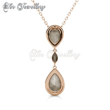 Swarovski Crystals Layla Drop Set (Rose Gold) - Her Jewellery