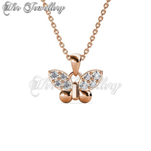 Swarovski Crystals Little Butterfly Pendant - Her Jewellery