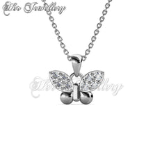 Swarovski Crystals Little Butterfly Pendant - Her Jewellery