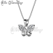 Swarovski Crystals Little Butterfly Pendant - Her Jewellery