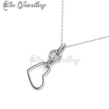 Swarovski Crystals Love Circlet Pendant‏ - Her Jewellery