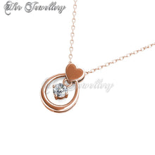 Swarovski Crystals Love Drop Set (Rose Gold) - Her Jewellery