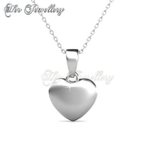 Swarovski Crystals Love Tag Pendant - Her Jewellery