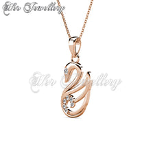 Swarovski Crystals Lovely Swan Pendant - Her Jewellery