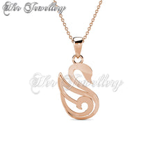 Swarovski Crystals Lovely Swan Pendant - Her Jewellery