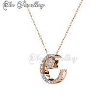 Swarovski Crystals Lune Etoilee Pendant‏ - Her Jewellery
