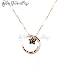Swarovski Crystals Lune Etoilee Pendant‏ - Her Jewellery