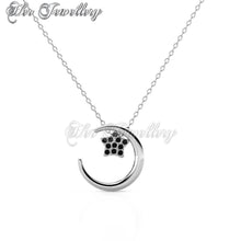 Swarovski Crystals Lune Etoilee Pendant‏ - Her Jewellery