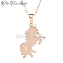 Swarovski Crystals Magical Unicorn Pendant - Her Jewellery