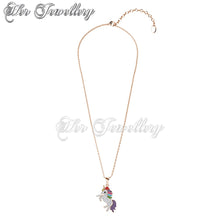 Swarovski Crystals Magical Unicorn Pendant - Her Jewellery