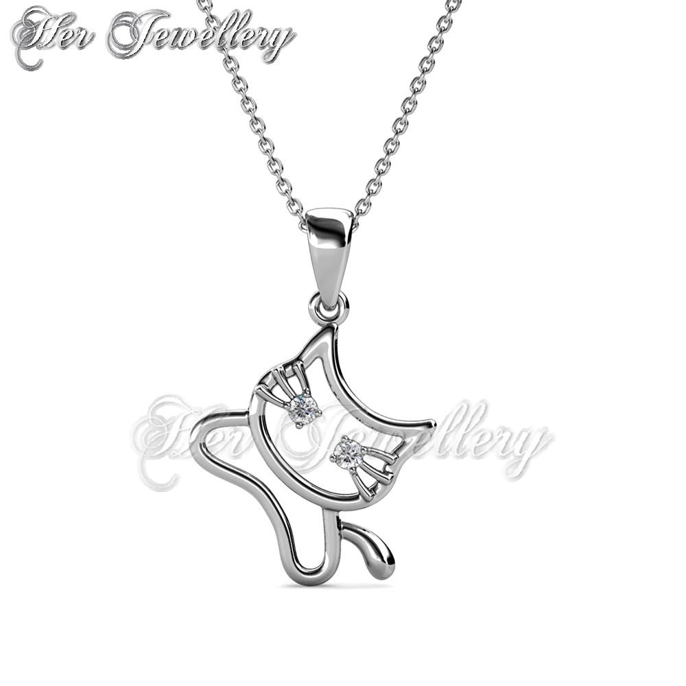 Swarovski Crystals Meowy Pendant - Her Jewellery