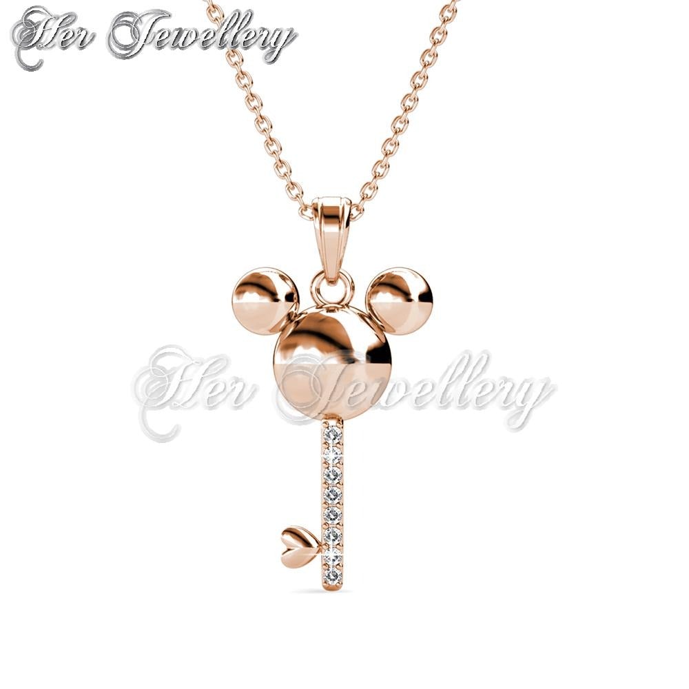 Swarovski Crystals Mice Key Pendant - Her Jewellery