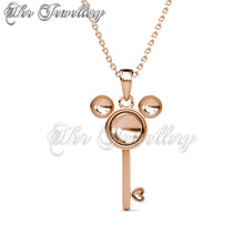 Swarovski Crystals Mice Key Pendant - Her Jewellery