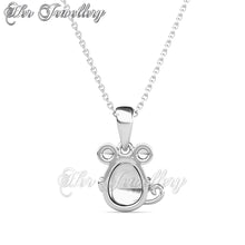 Swarovski Crystals Mice in the Cup Pendant - Her Jewellery