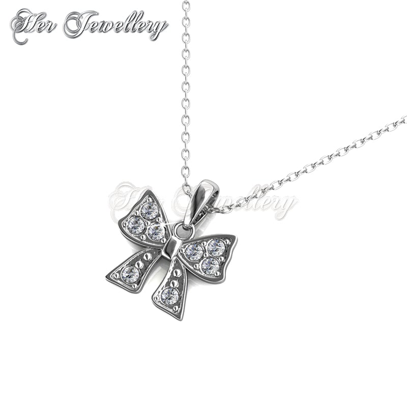 Swarovski Crystals Mini Ribbon Pendant - Her Jewellery