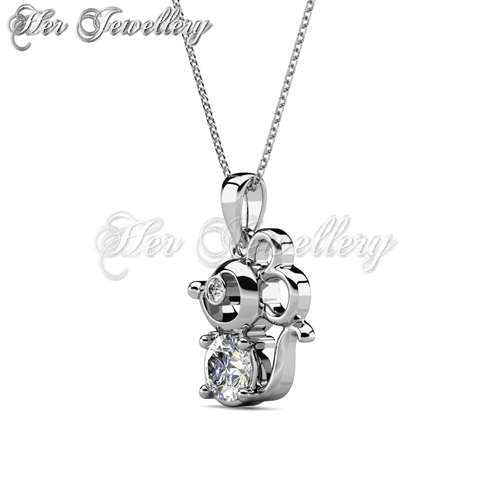 Swarovski Crystals Mousy Pendant - Her Jewellery