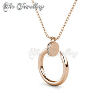 Swarovski Crystals Nail Pendant (Rose Gold) - Her Jewellery