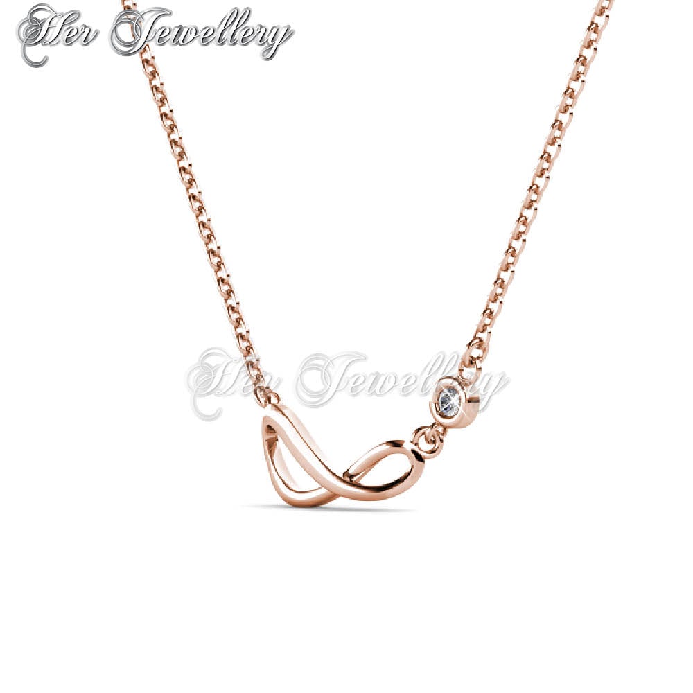 Swarovski Crystals Octadic Pendant (Rose Gold) - Her Jewellery