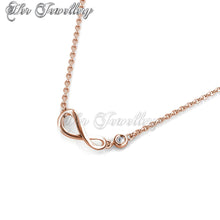 Swarovski Crystals Octadic Pendant (Rose Gold) - Her Jewellery
