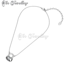 Swarovski Crystals Pad Lock Pendant‏ - Her Jewellery