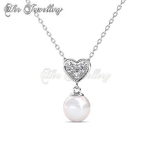 Swarovski Crystals Pearl Heart Set - Her Jewellery