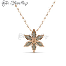 Swarovski Crystals Petal Flower Set (Rose Gold) - Her Jewellery
